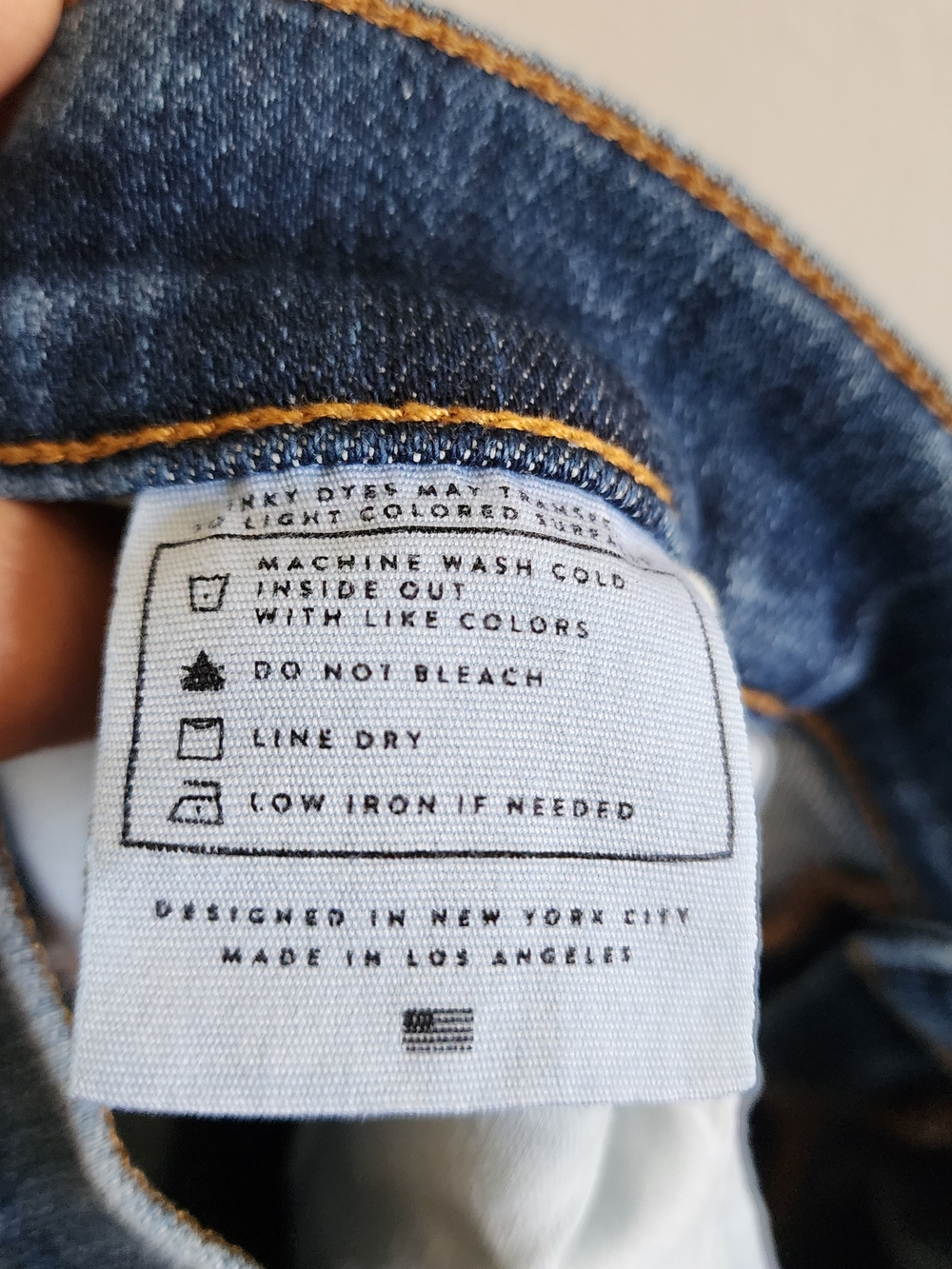 AYR The Pop Jeans Size W 33L Straight Leg Medium Wash Stretch Denim Made in USA - Picture 8 of 9